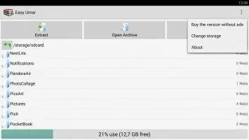 Easy Unrar, Unzip &amp; Zip Скриншот 7