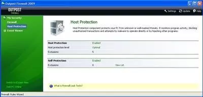 Outpost Firewall Free Скриншот 4
