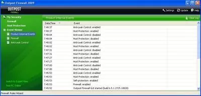 Outpost Firewall Free Скриншот 5