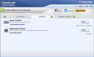 ZoneAlarm Free Firewall Скриншот 2