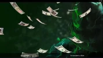 Падающие Деньги 3D Живые Обои Скриншот 3